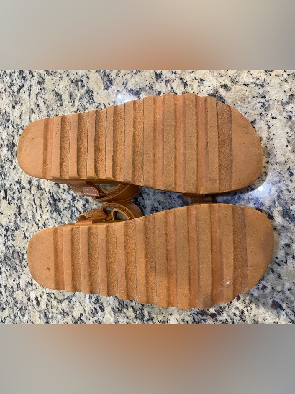 Reef Tan Platform Sandals with Strapped Upper - Picture 3 of 3